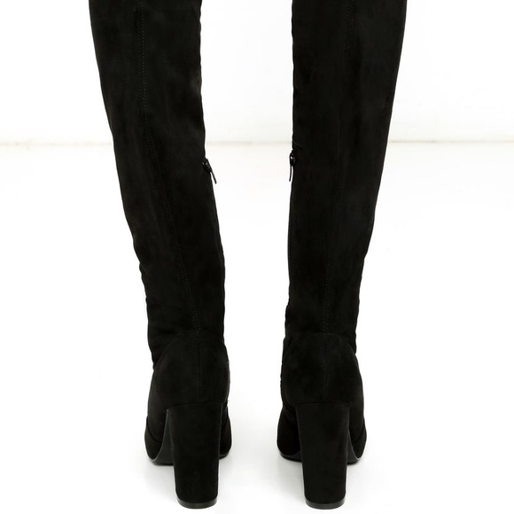 Over the Knee Suede Boots - Picture 4 of 5
